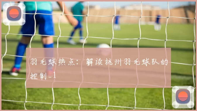 羽毛球热点：解读杭州羽毛球队的控制_1
